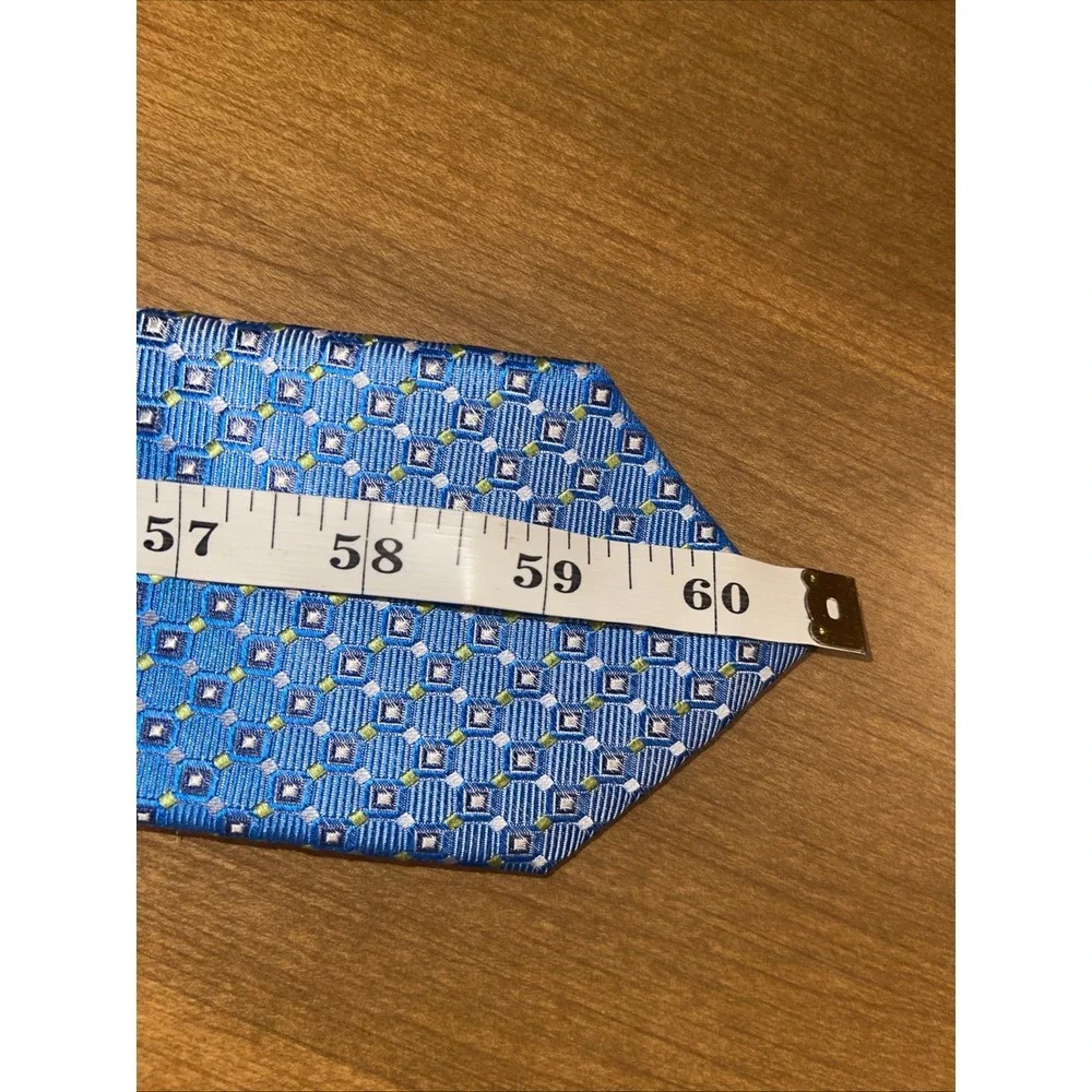 Rooster Repp Neck‎ Tie Men Blue Geometric Colorful Business Wedding Resort